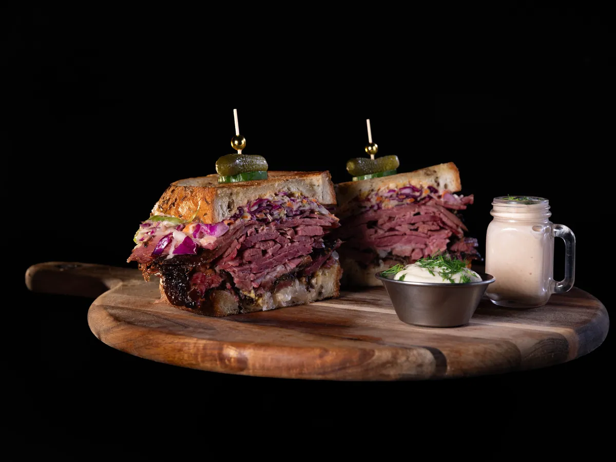 The Jeff, a pastrami and corned beef sandwich at Greenwich & Delancey