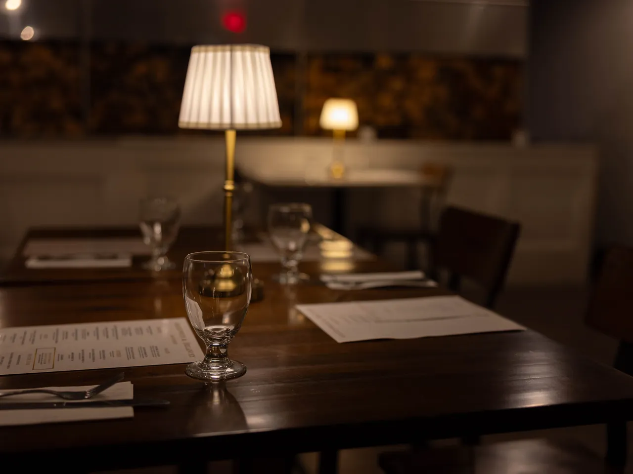 The dining room at Greenwich & Delancey in Cos Cob, Connecticut